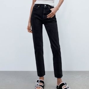 Black Zara Mom Jeans